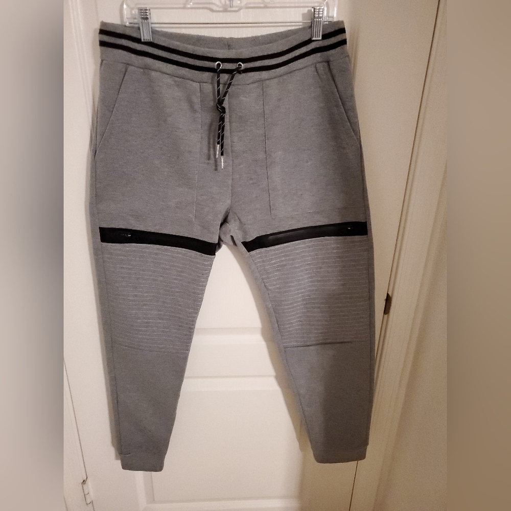 RING OF FIRE JOGGERS PANTS GREY/BLACK SIZE LARGE